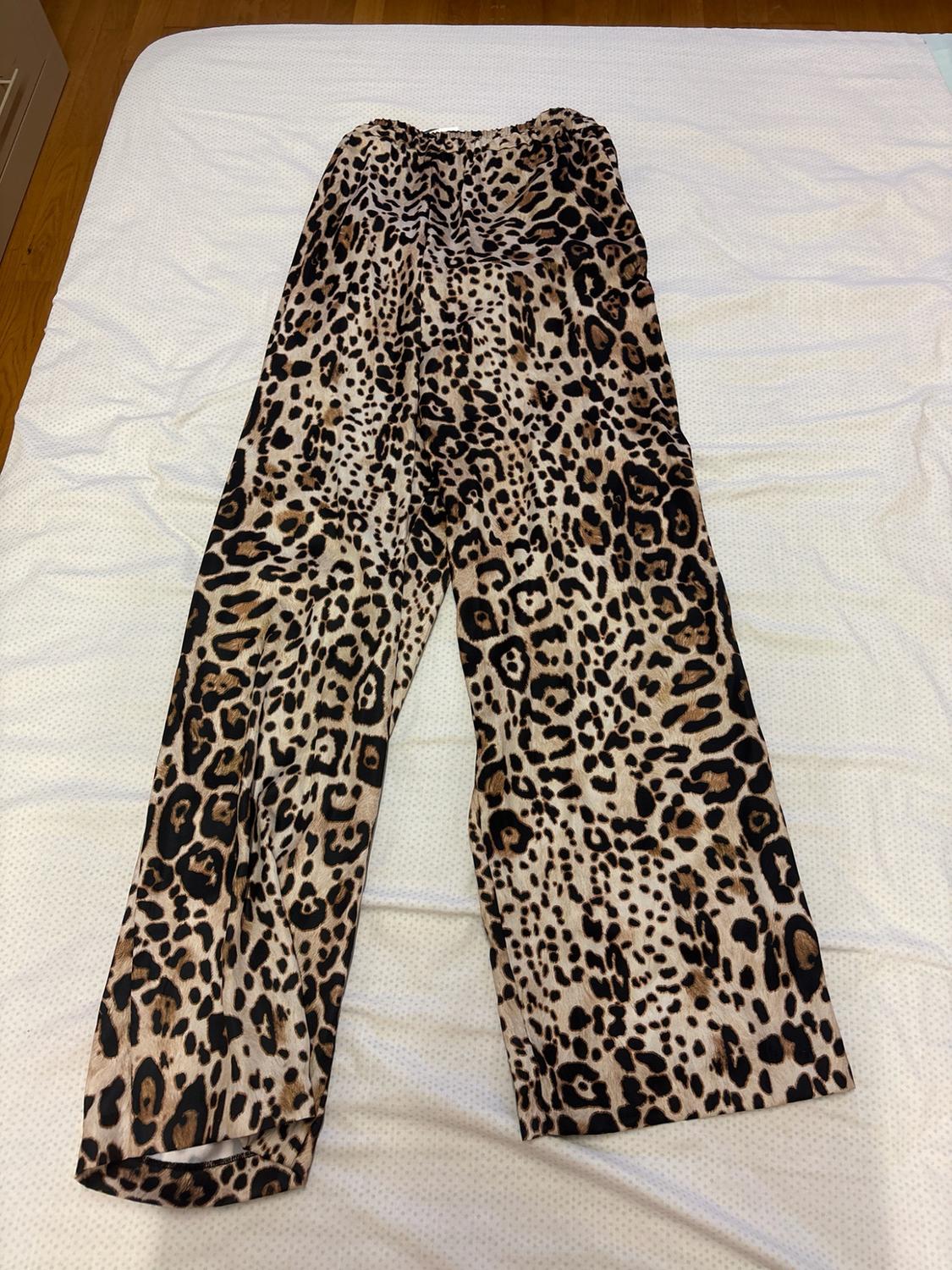 STRAIGHT FIT SNAKESKIN PRINT TROUSERS - Image 3