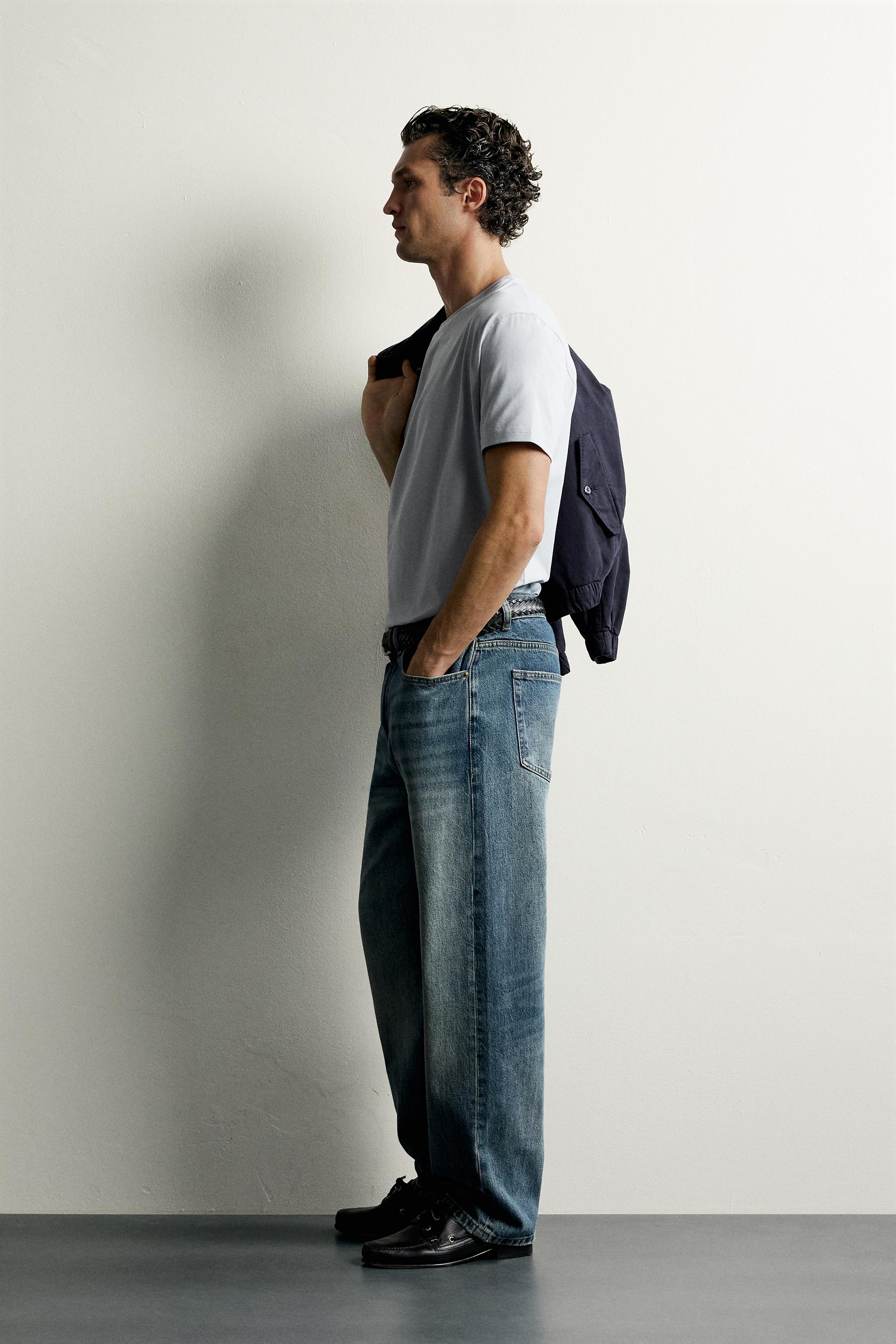 Мужские футболки Zara BASIC MEDIUM WEIGHT T-SHIRT /02 — фото 4
