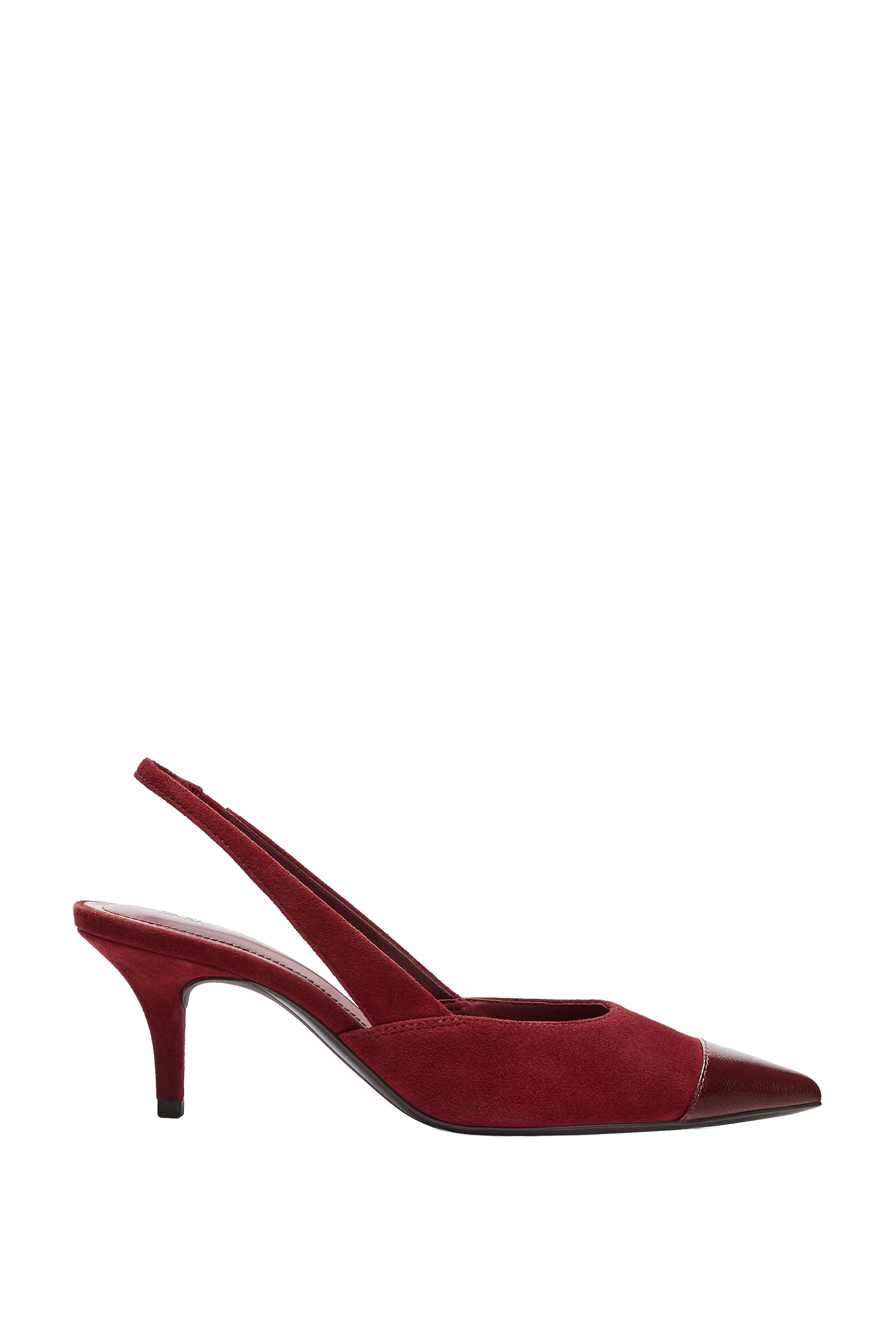 ZAPATO TACÓN ANTE DESTALONADO