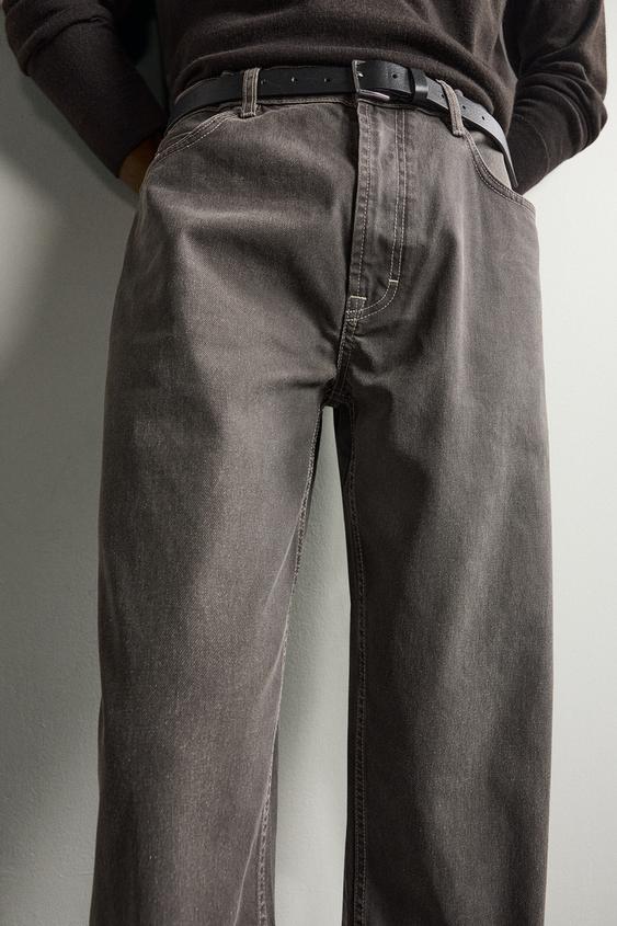 PANTALON STRAIGHT FIT - Marron de Zara - Image 4