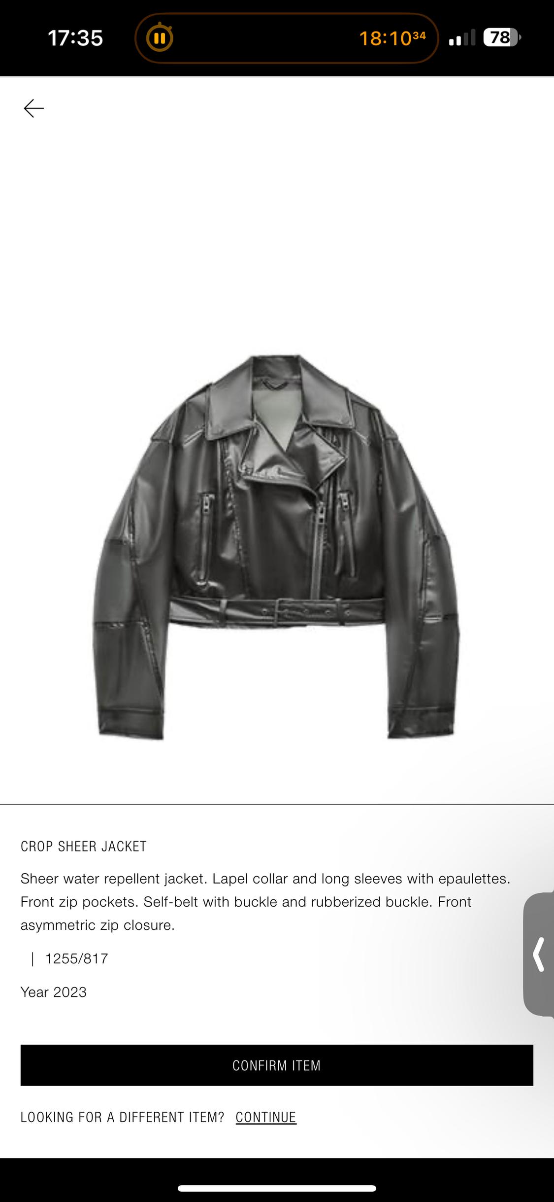 CROP SHEER JACKET - Image 4