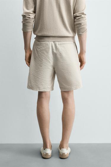 BERMUDA REGULAR FIT SEERSUCKER - Rayures de Zara - Image 2