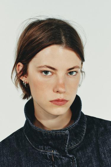 TRF BATWING SLEEVE DENIM JACKET - Dark indigo by Zara - Image 3