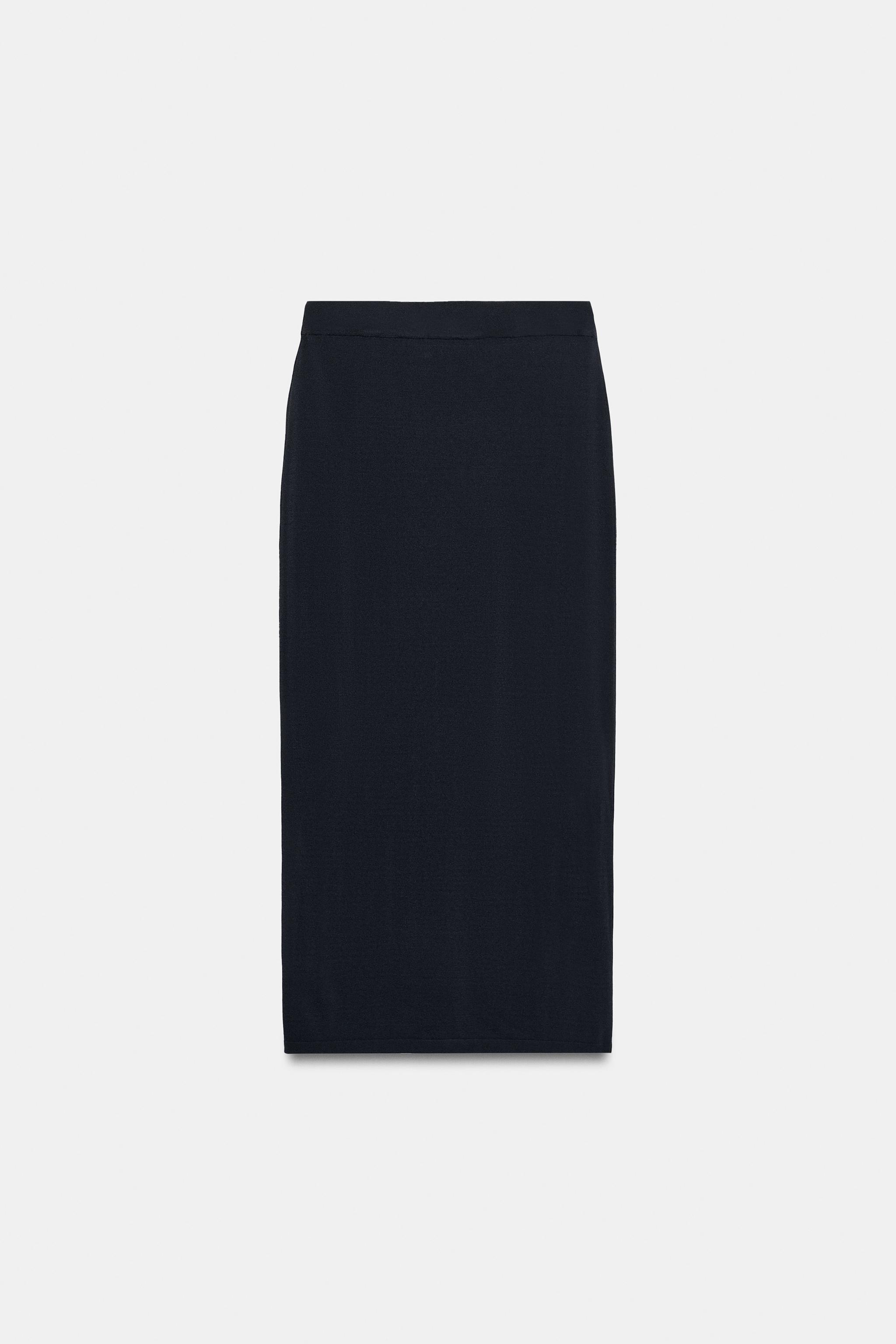 FINE KNIT MIDI SKIRT