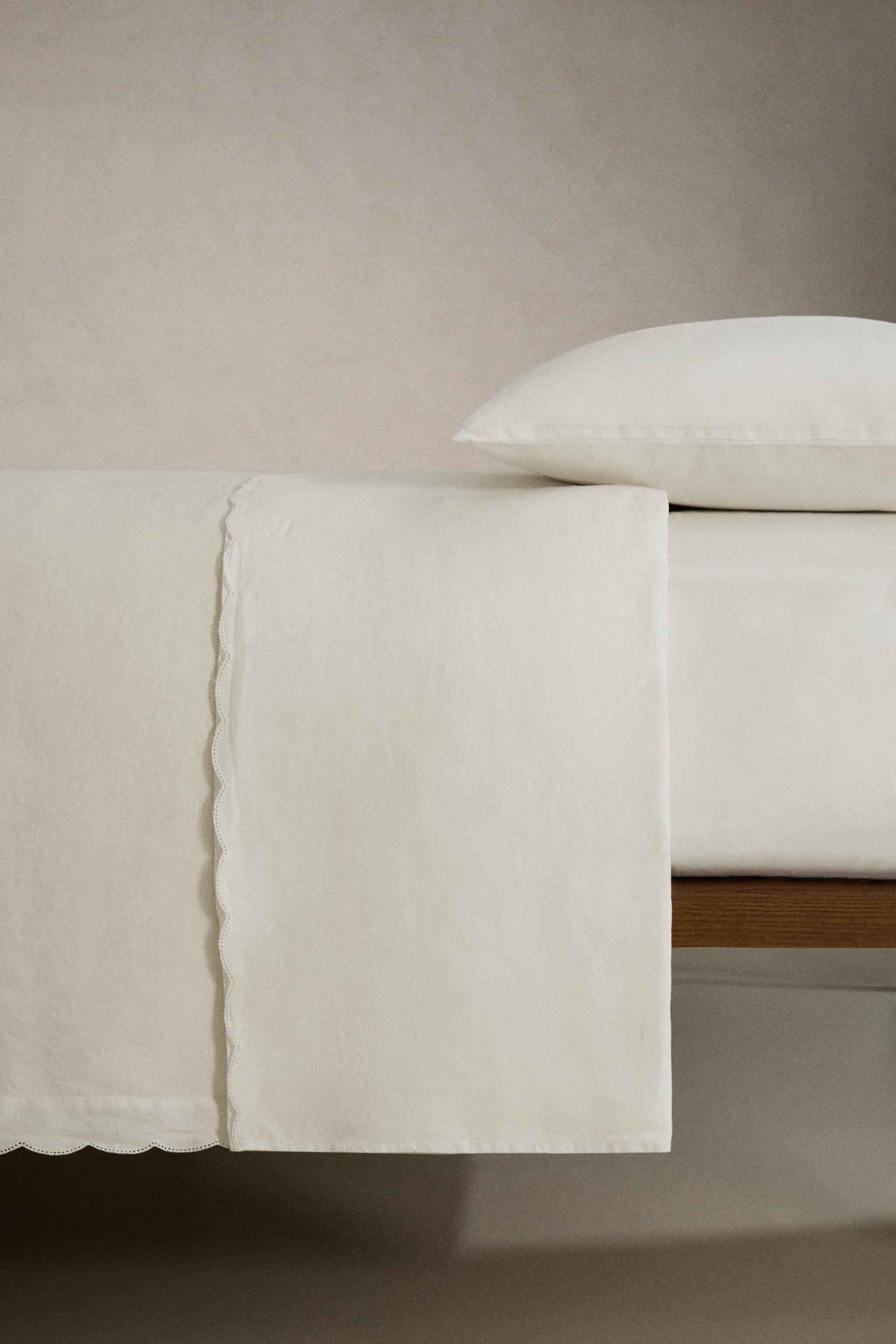 DRAP DE DESSUS LIN DÉLAVÉ