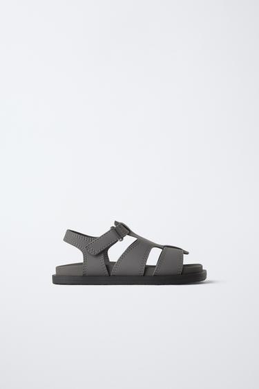 RUBBERISED SANDALS - Grey by Zara
