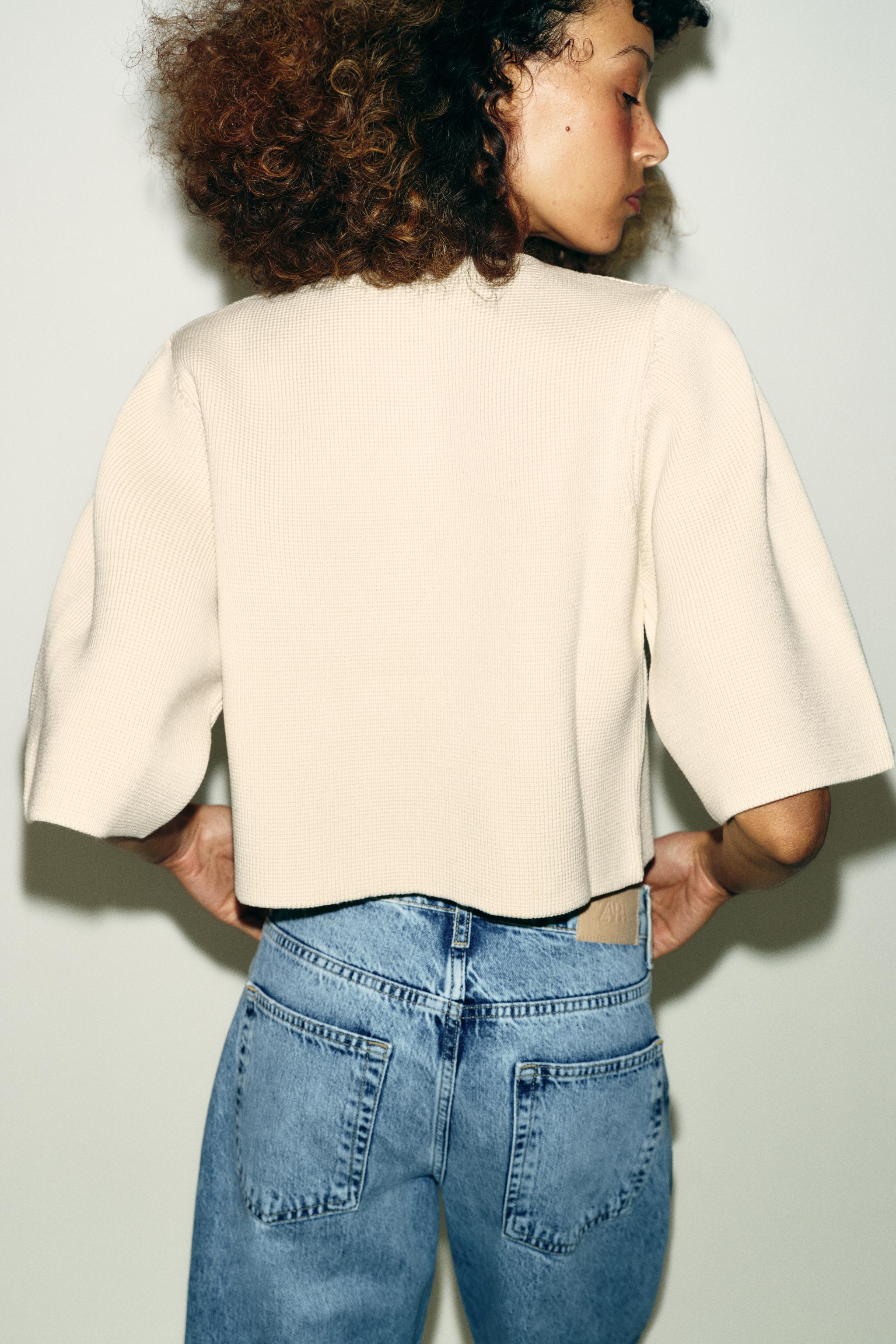 CROPPED KNIT CARDIGAN