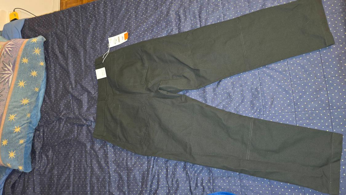 TEXTURED CANVAS TROUSERS - Image 2