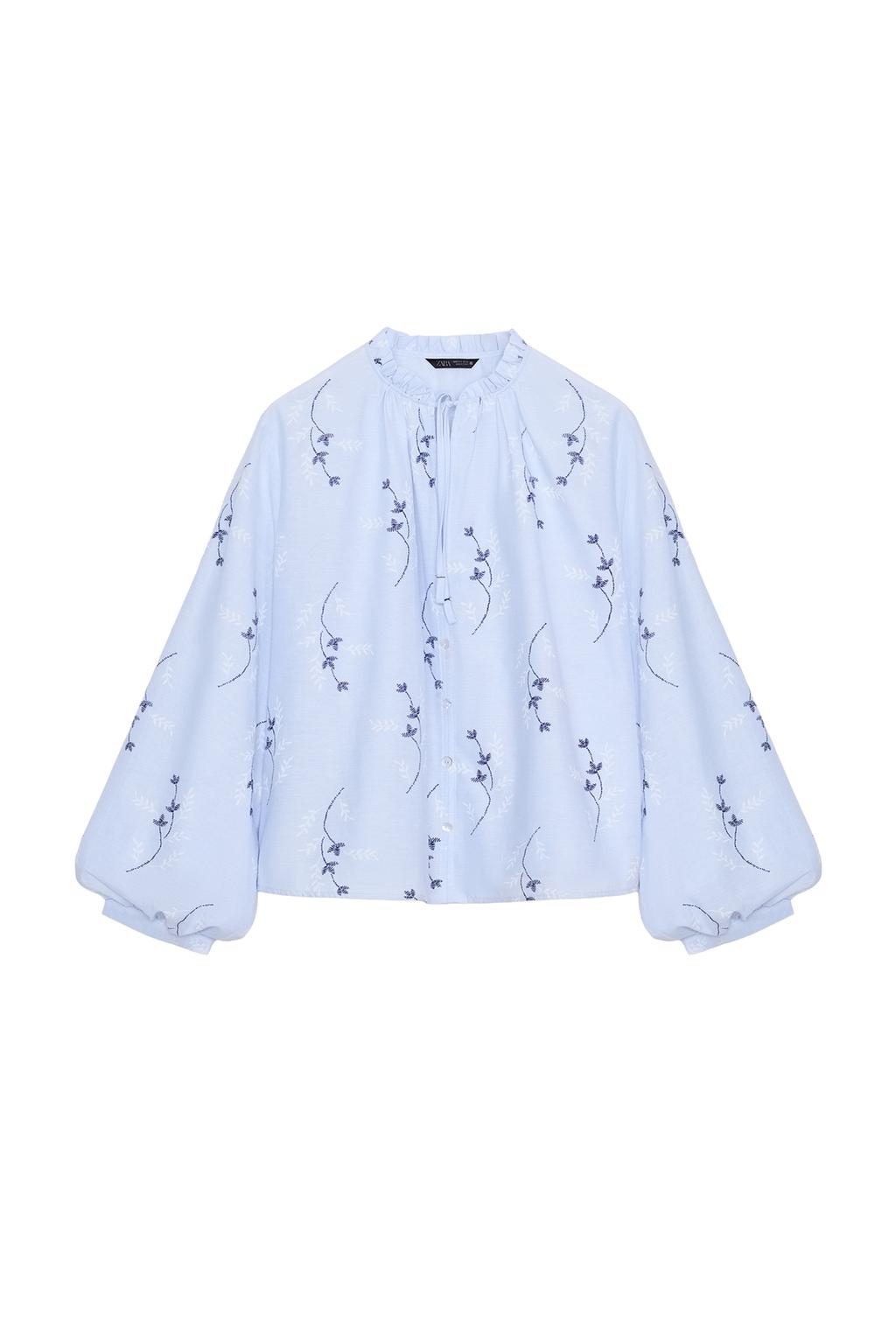 EMBROIDERED PRINT BLOUSE - image 3