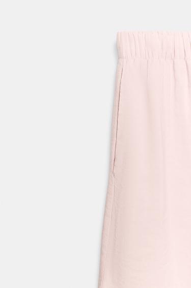 FLOWING TROUSERS - Chalk pink by Zara - Image 7
