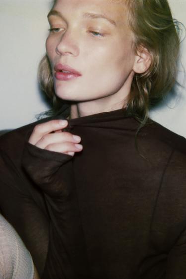 SUPIMA® COTTON T-SHIRT - Brown by Zara