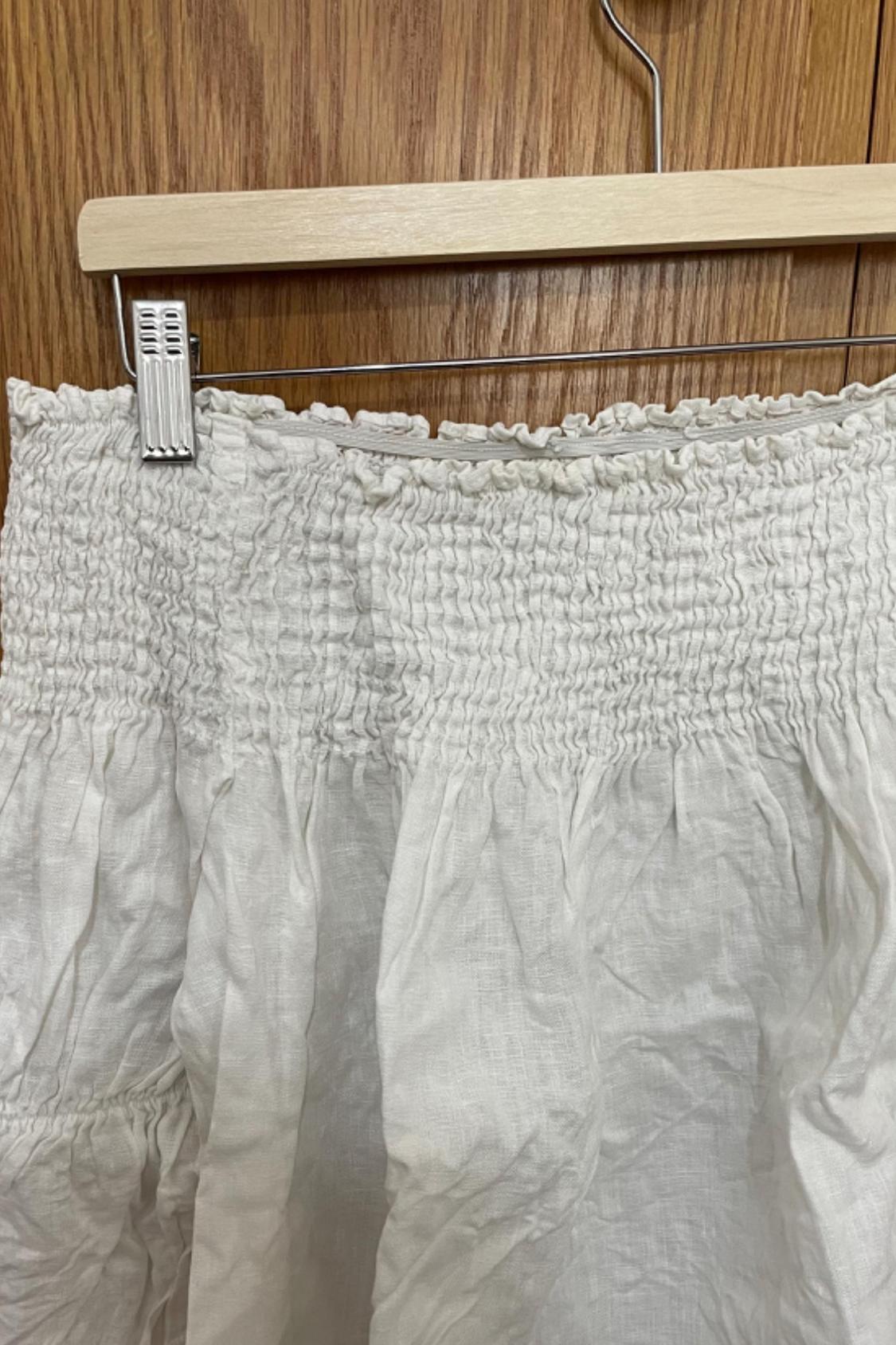 SHIRRED LINEN TOP - Image 5
