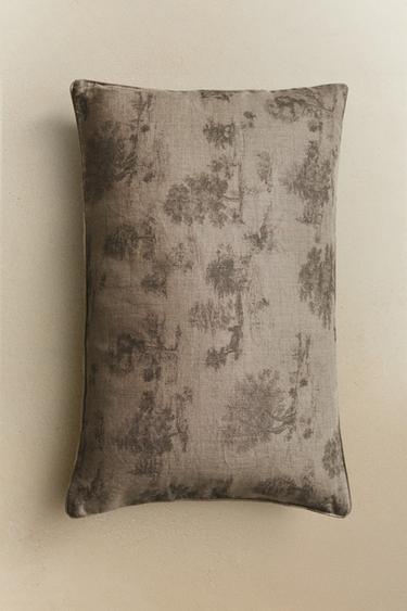 KISSENBEZUG TOILE DE JOUY - Hellbeige von Zara