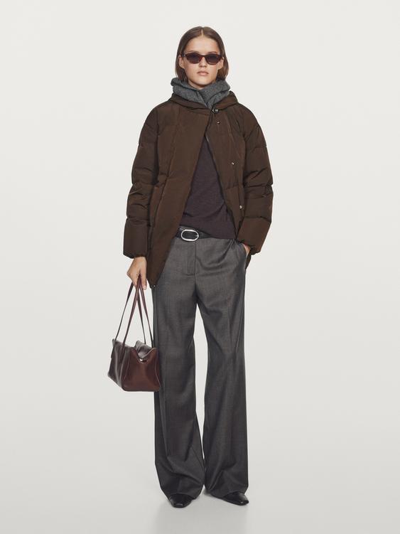 Water-repellent puffer jacket