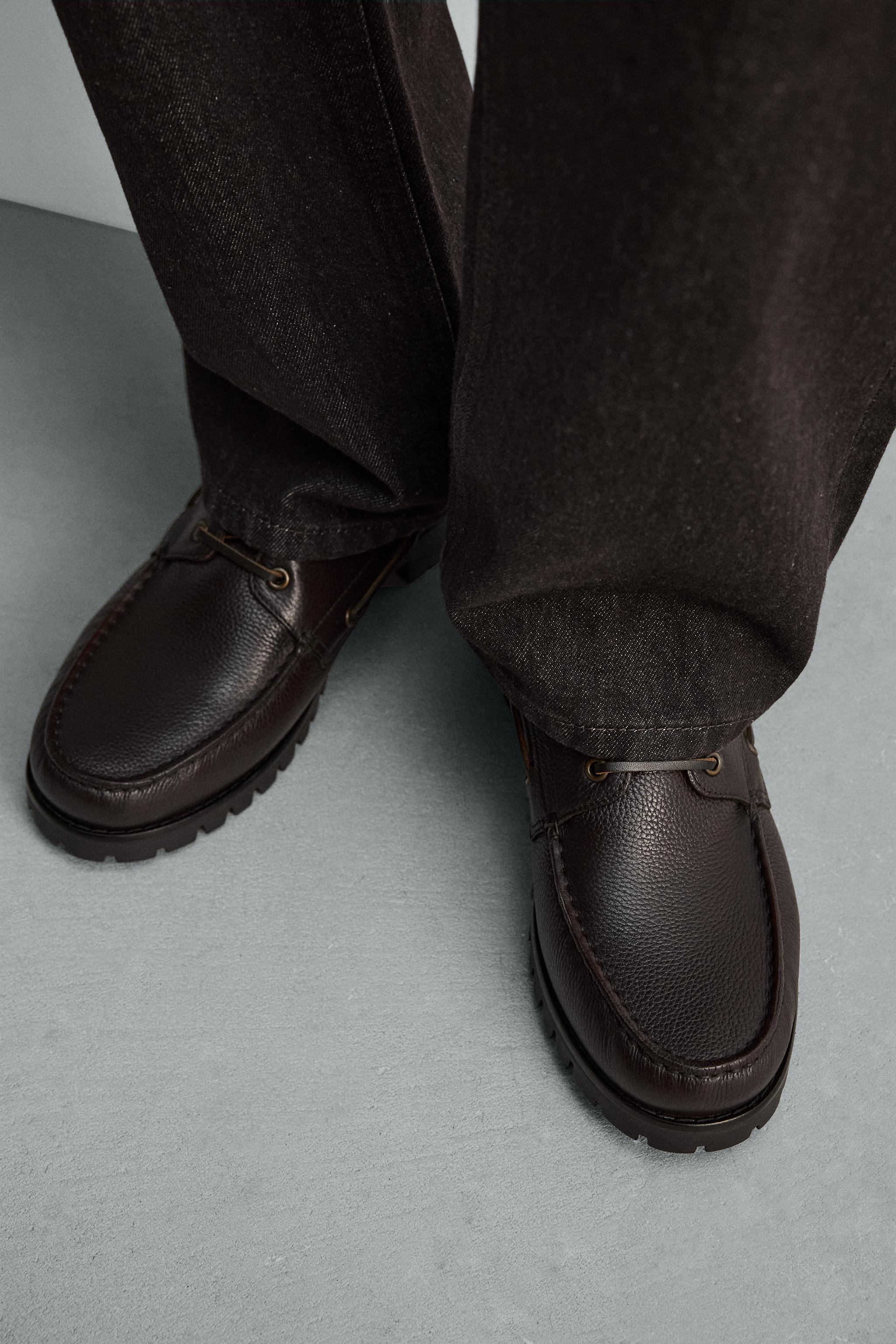 CHAUSSURES BATEAU EN CUIR