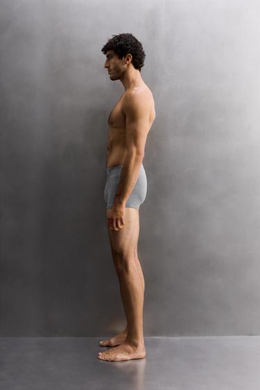 3-PACK OF COMBINATION BOXERS - Grey marl by Zara - Image 4