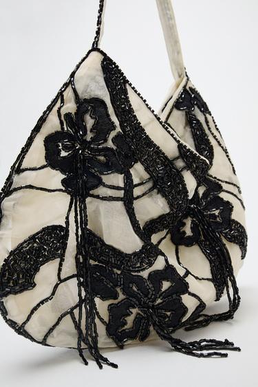 BEADED MESH BAG - Multicoloured by Zara - Image 2