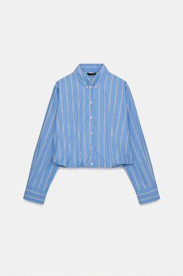 GLOBE STRIPED SHIRT - Blue/White by Zara - Image 6