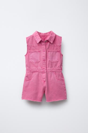 MONO CORTO SARGA - Fucsia de Zara