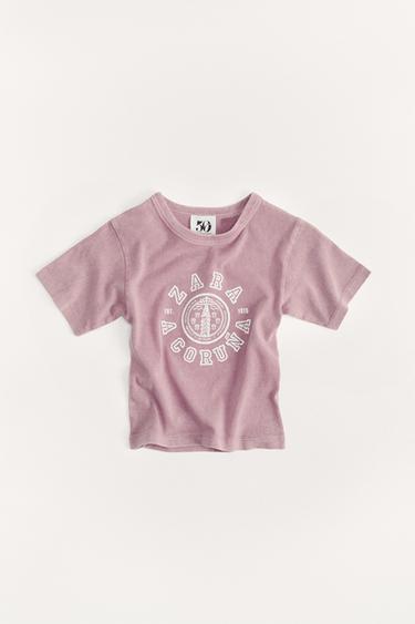 1/2-6 ΕΤΩΝ/ ΜΠΛΟΥΖΑ VARSITY 50TH ANNIVERSARY - Ροζ παστέλ του Zara
