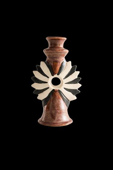Zara FLOWER TEALIGHT HOLDER - Brown - Image 0