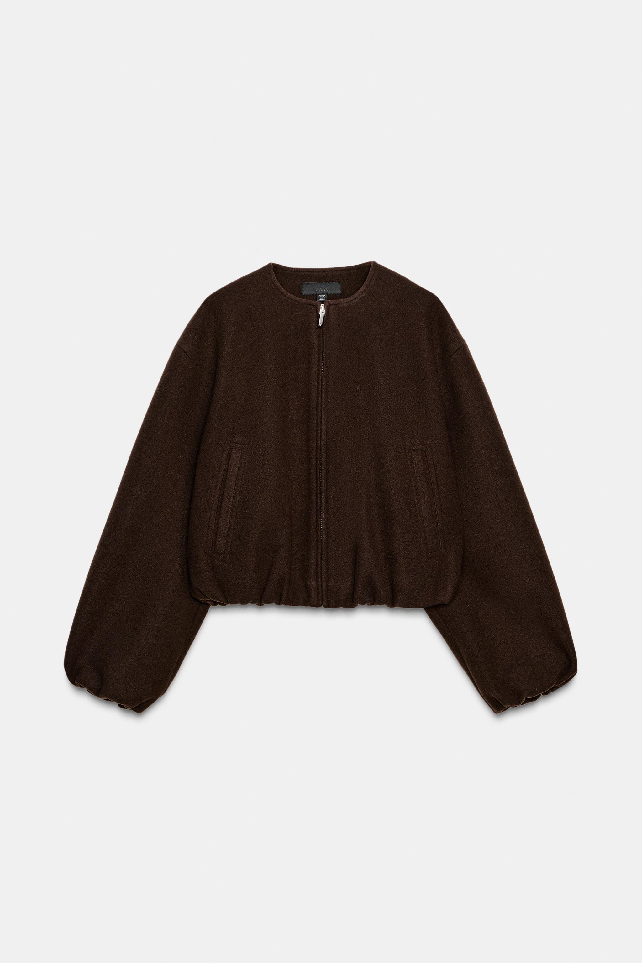 ソフトボンバージャケット - ブラウン | ZARA Japan / 日本