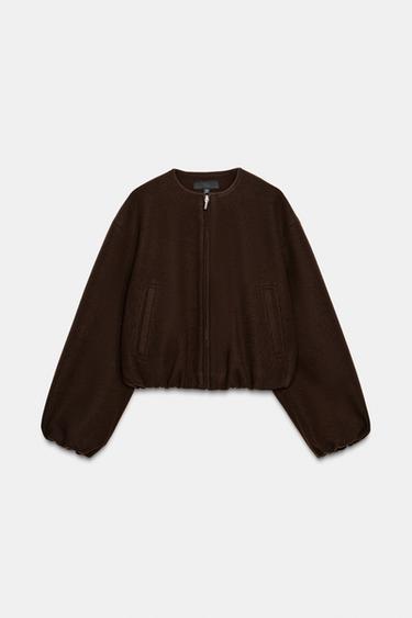 SOFT BOMBER JACKET - Brown by Zara - Image 5