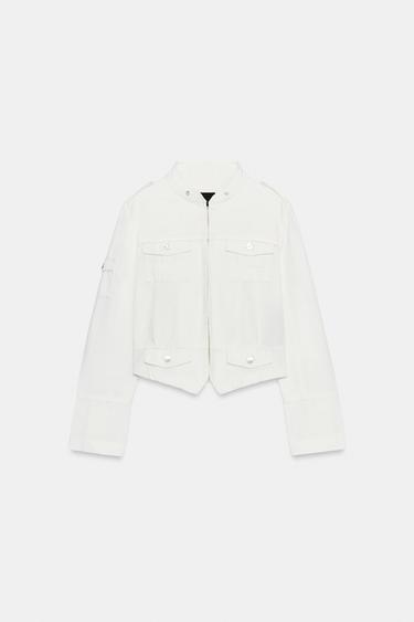 MULTI-POCKET JACKET - Oyster-white by Zara