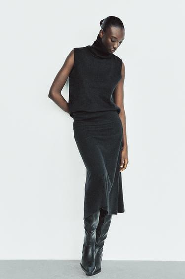 TOP SOFT CUELLO ALTO - Negro de Zara - Imagen 0