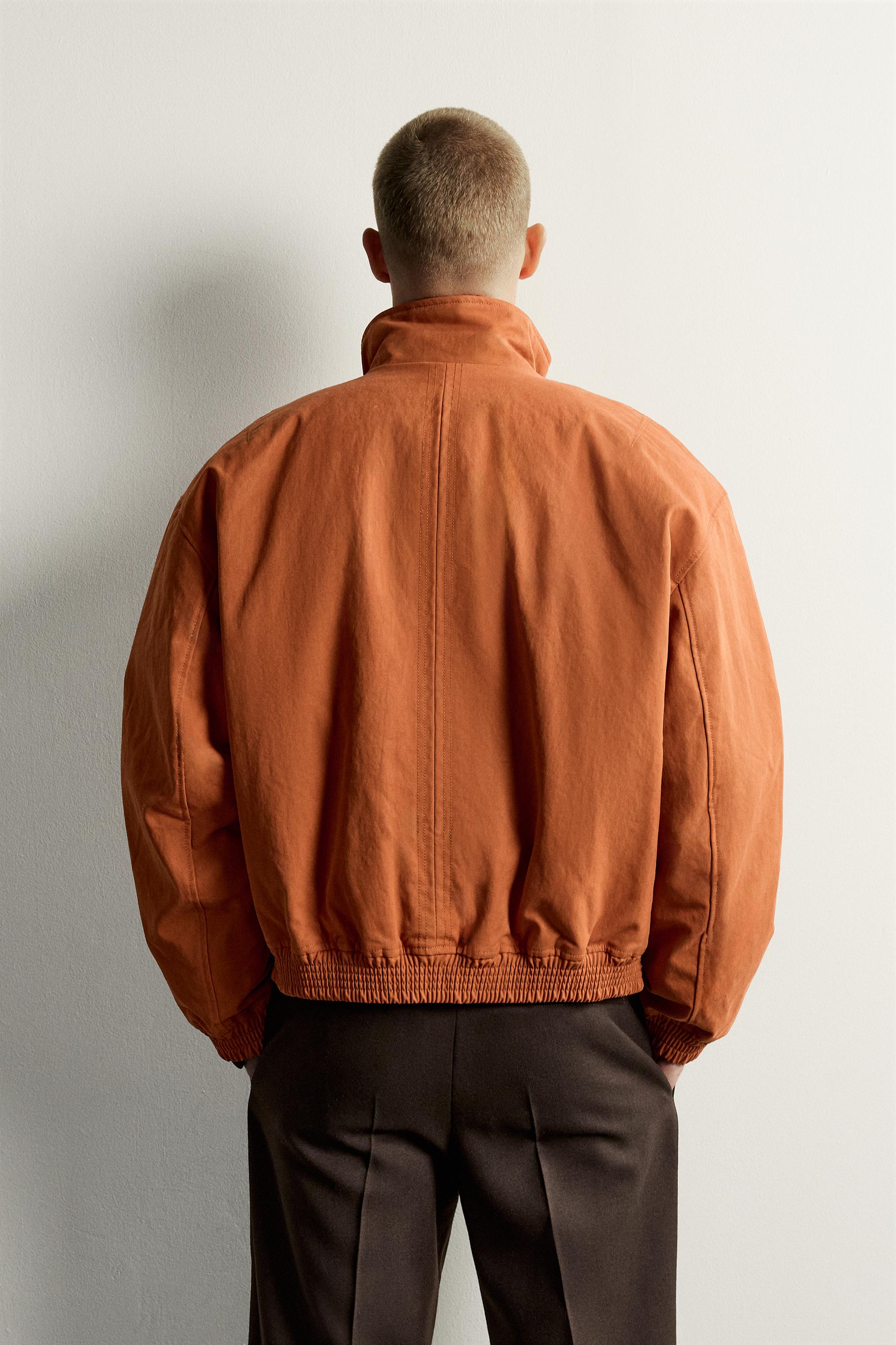 BLOUSON RELAXED FIT ZIPPÉ CONTRASTE