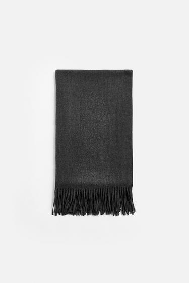 FRINGED SCARF - Grey by Zara