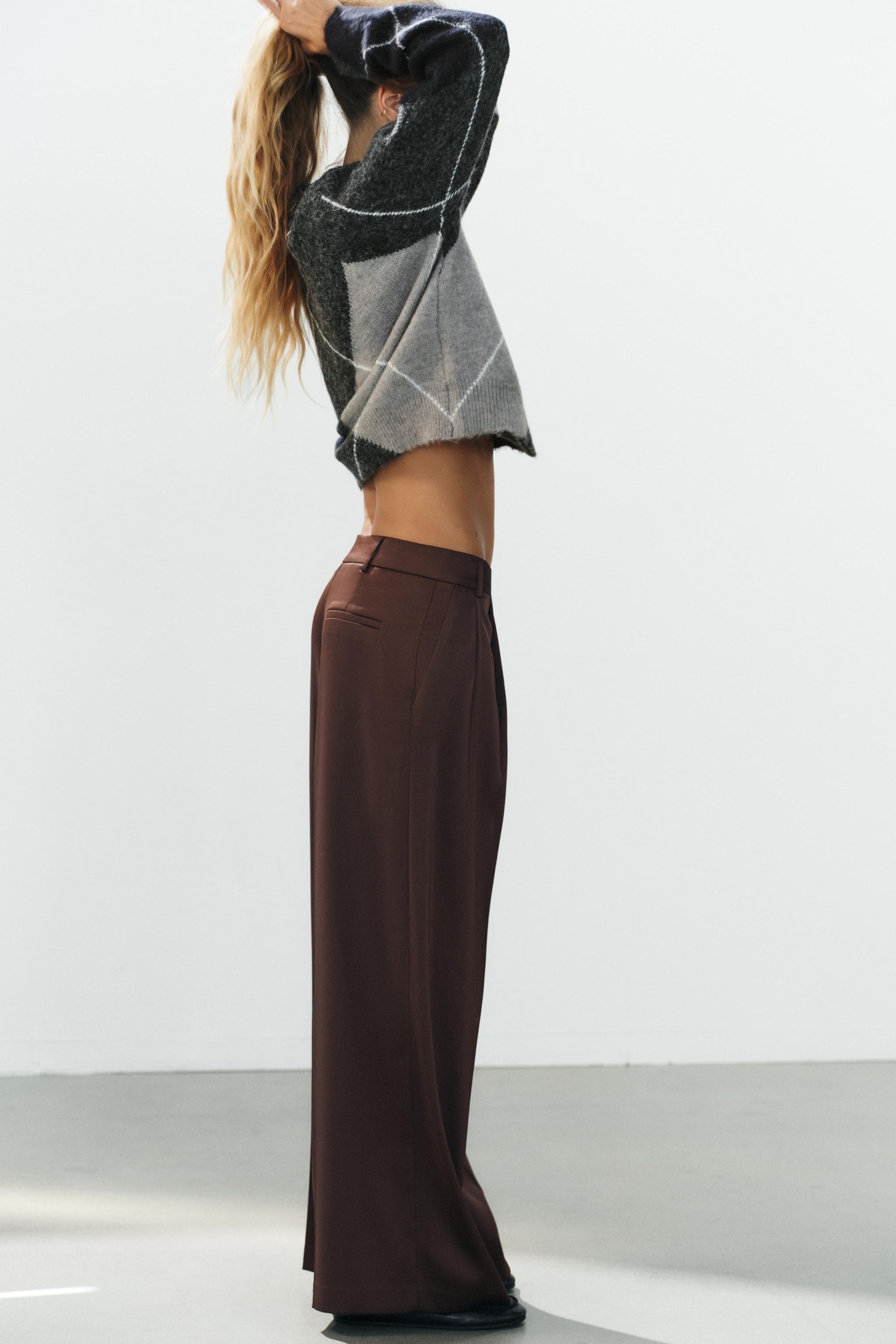 PANTALON SATINÉ PLI