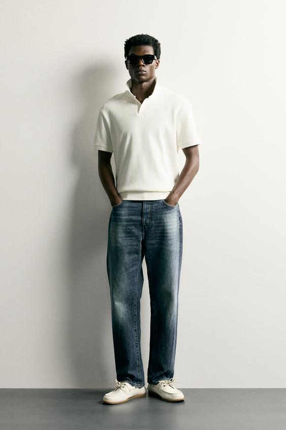 DİKEY DOKULU POLO T-SHIRT