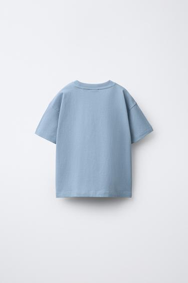 ANIMAL EMBROIDERY T-SHIRT - Blue by Zara - Image 1