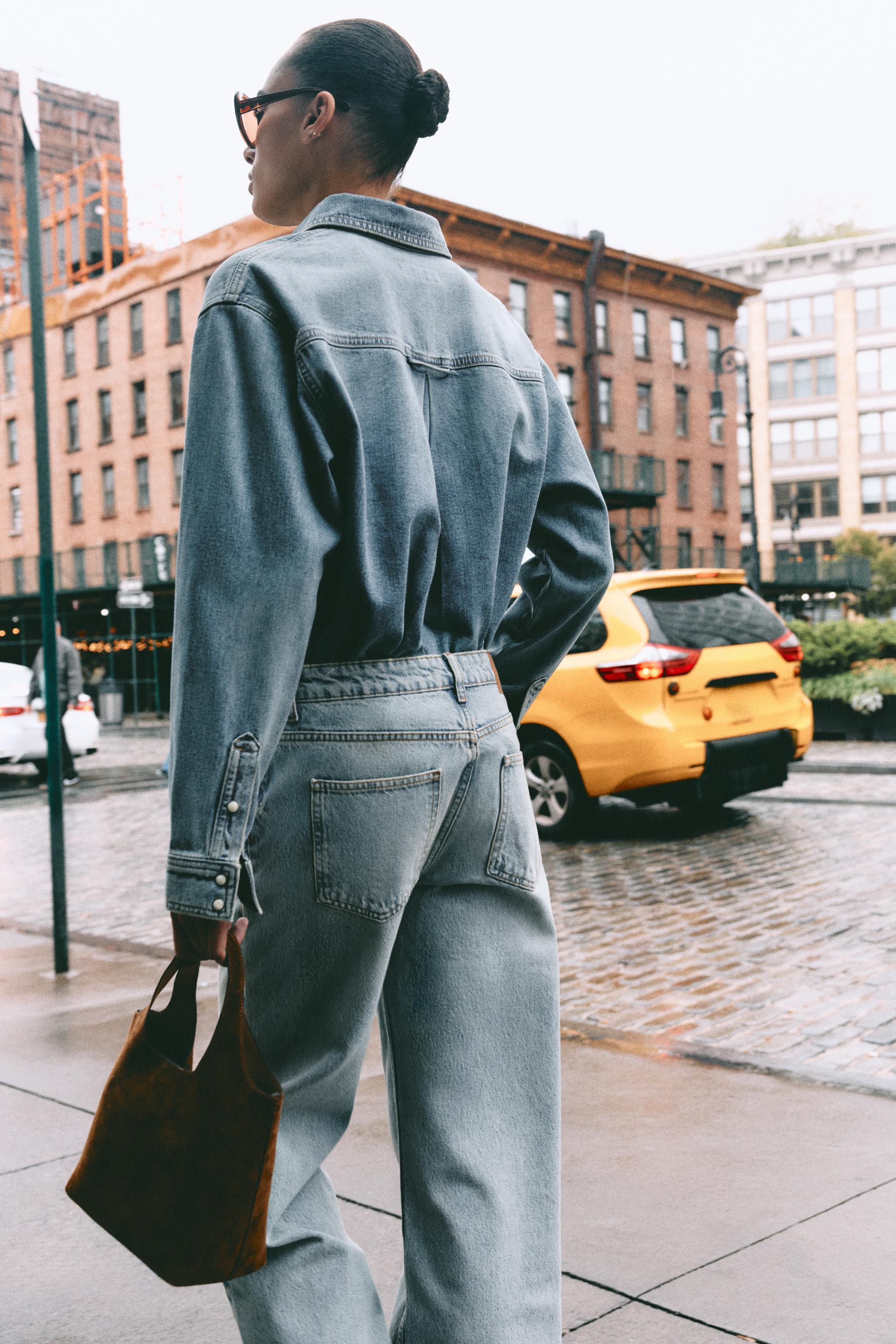 Z1975 DENIM SHIRT - Mid-blue | ZARA Australia