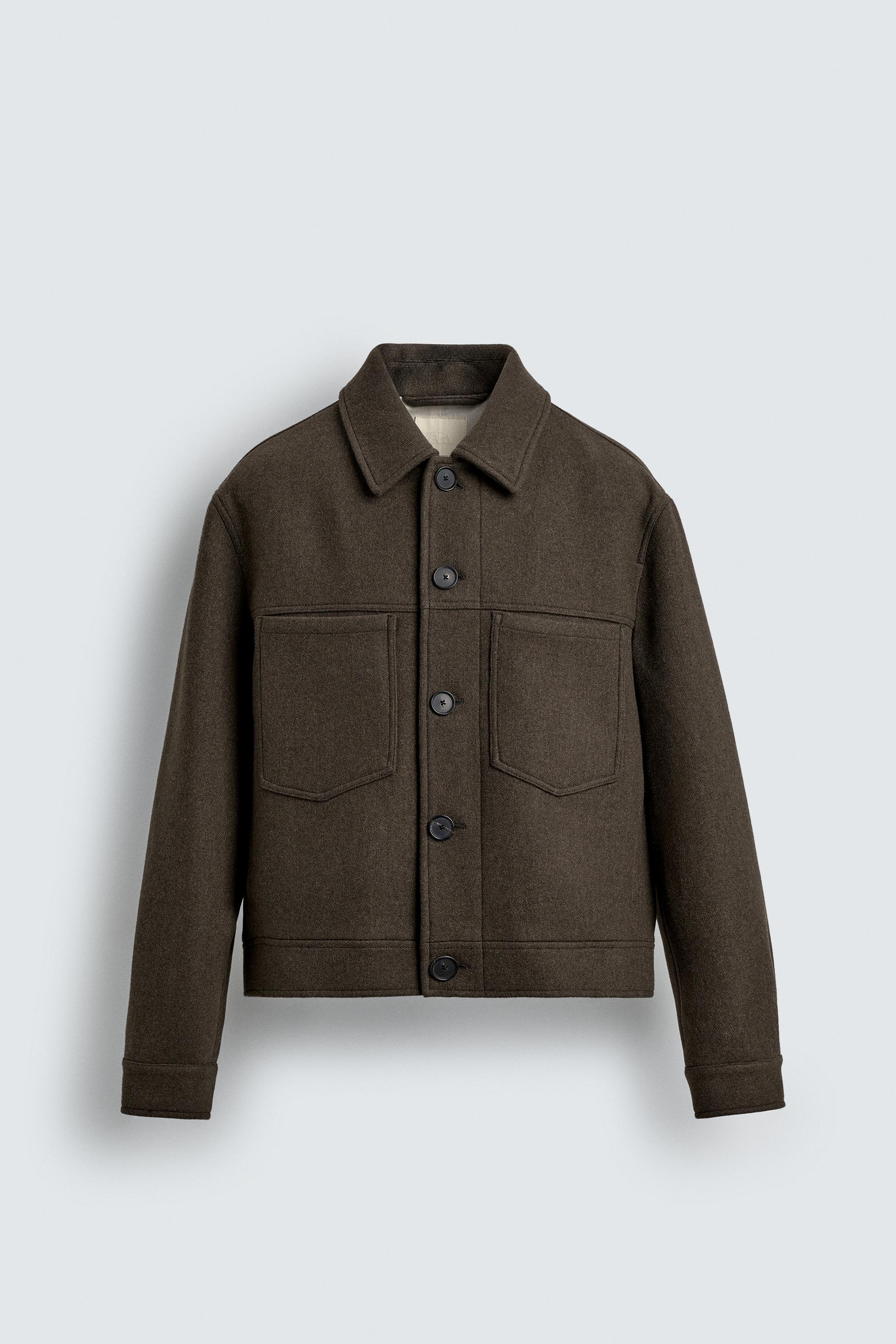 LIMITED EDITION ウールブレンドジャケット - ダークカーキ | ZARA