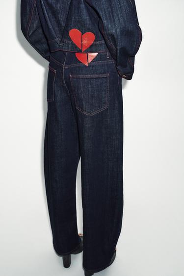 Z1975 HIGH-WAIST BARREL JEANS - Blue by Zara - Image 3