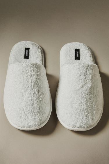 CHAUSSONS SERVIETTE DE BAIN - Blanc de Zara