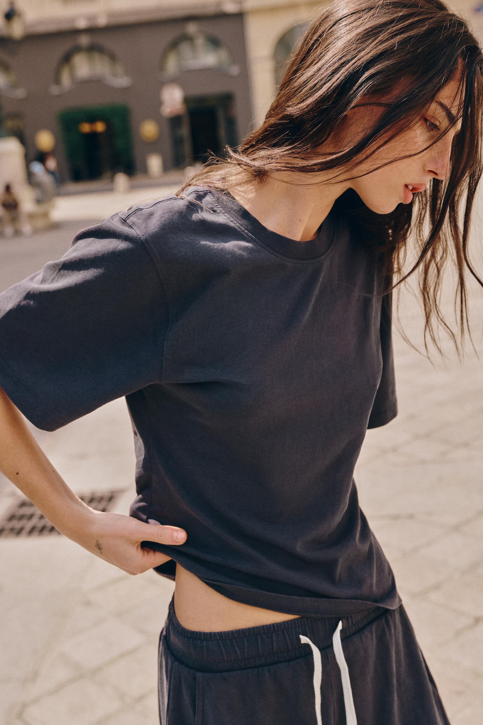 Женские брюки Zara COTTON PLEATED PANTS — фото 2