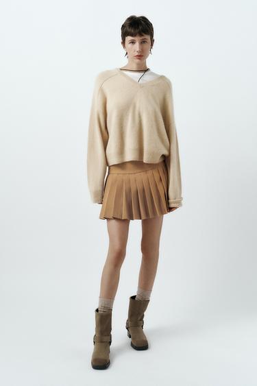 БРЮКИ В ПИЖАМНОМ СТИЛЕ — РЫЖЕВАТО-КОРИЧНЕВЫЙ от Zara — изображение 0