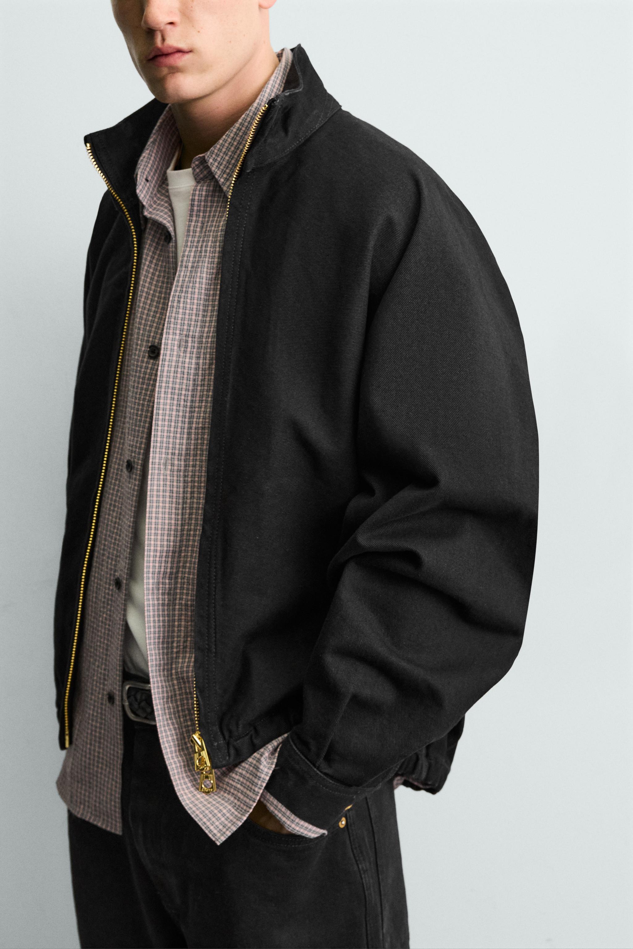 BLOUSON BOMBER COUPE CARRÉE EN COTON