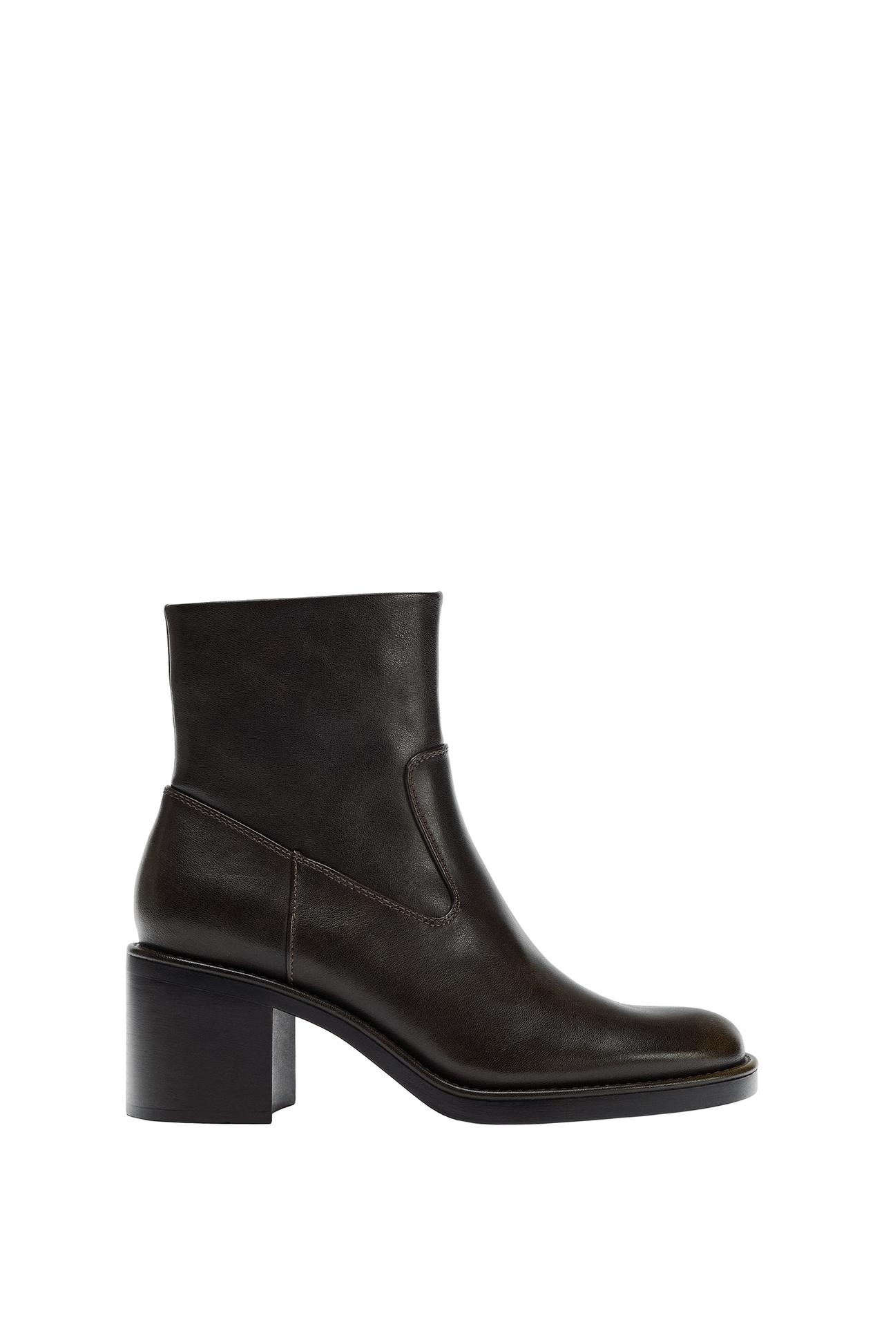 BLOCK-HEEL ANKLE BOOTS