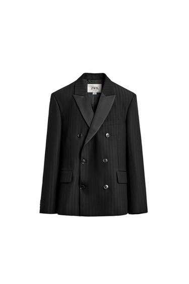 BLAZER CRUZADA TRAXE - Negro de Zara