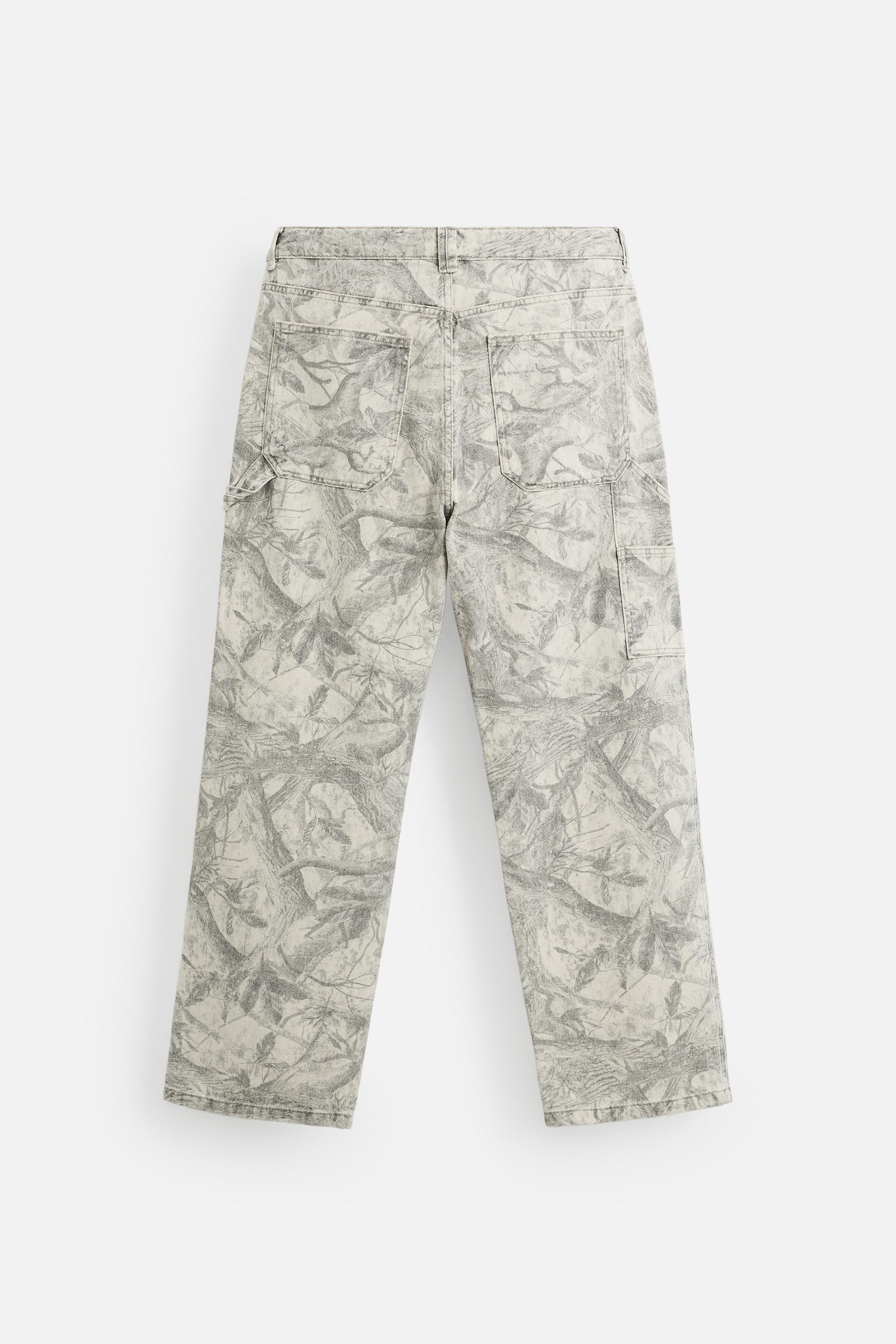 ABSTRACT PRINT CARPENTER PANTS - 026 | ZARA United States