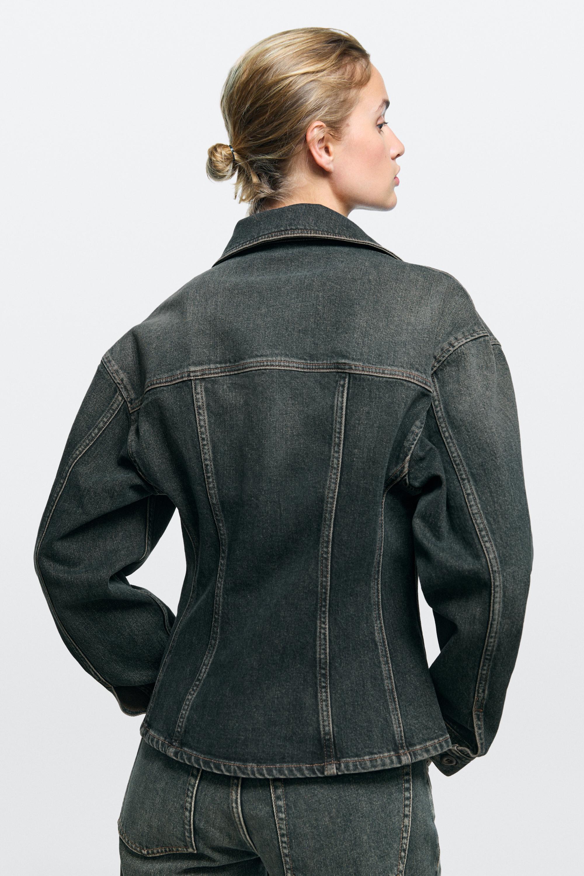 Surchemise en jean et daim, mélange de coton