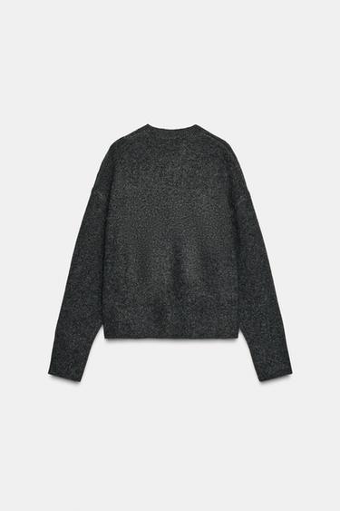 PULL EN MAILLE AU TOUCHER DOUX - Marengo chiné de Zara - Image 5