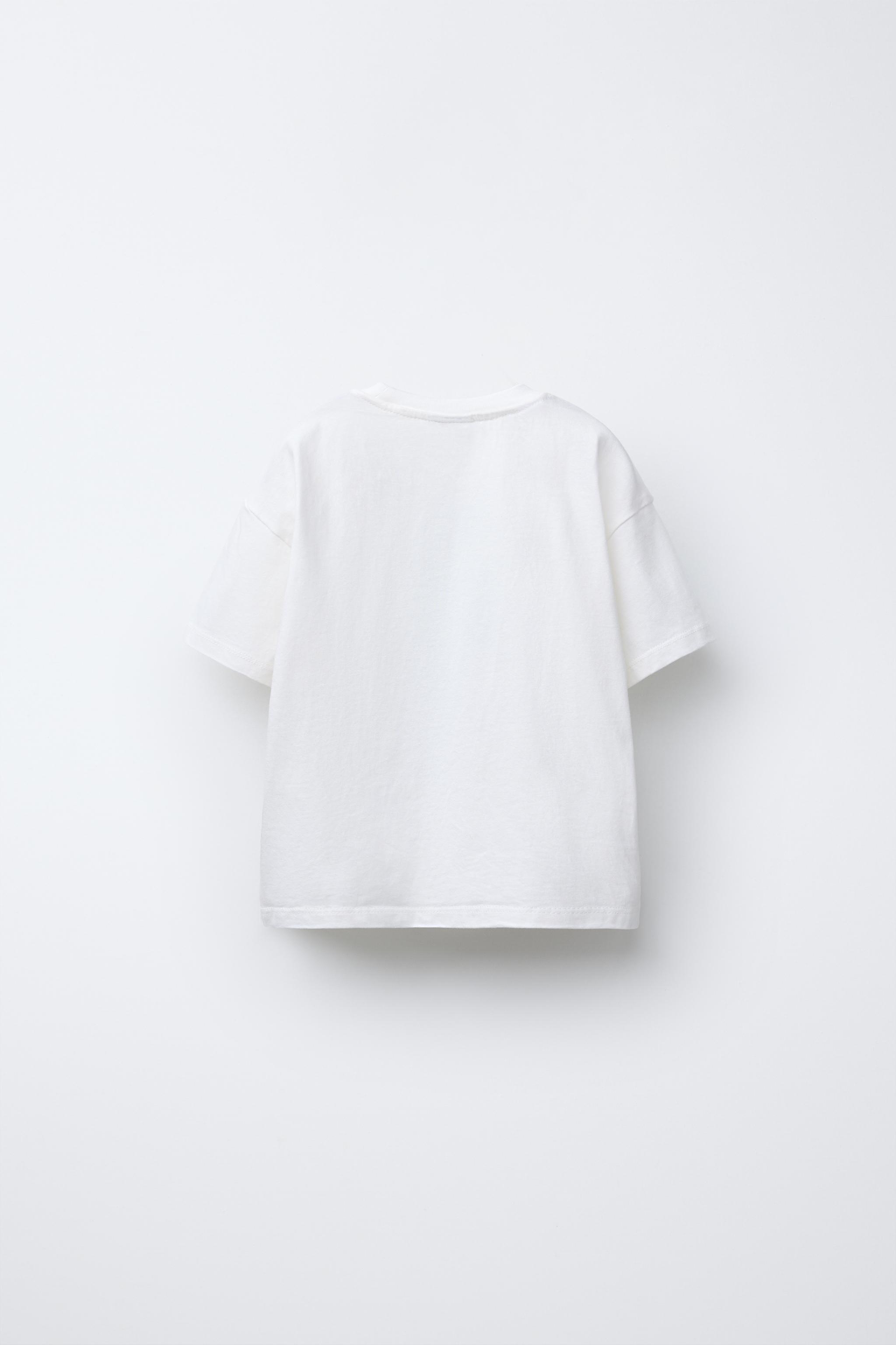 プリント Tシャツ - オフホワイト | ZARA Japan / 日本