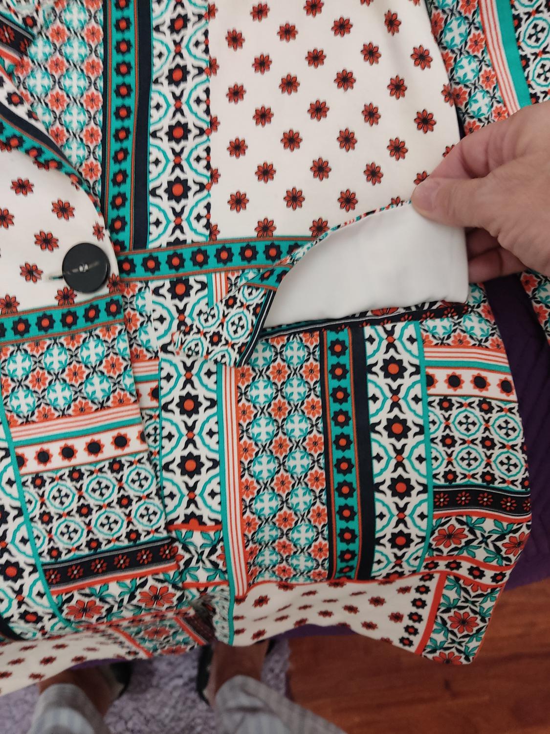 PRINTED FLOWING BLAZER - Image 5