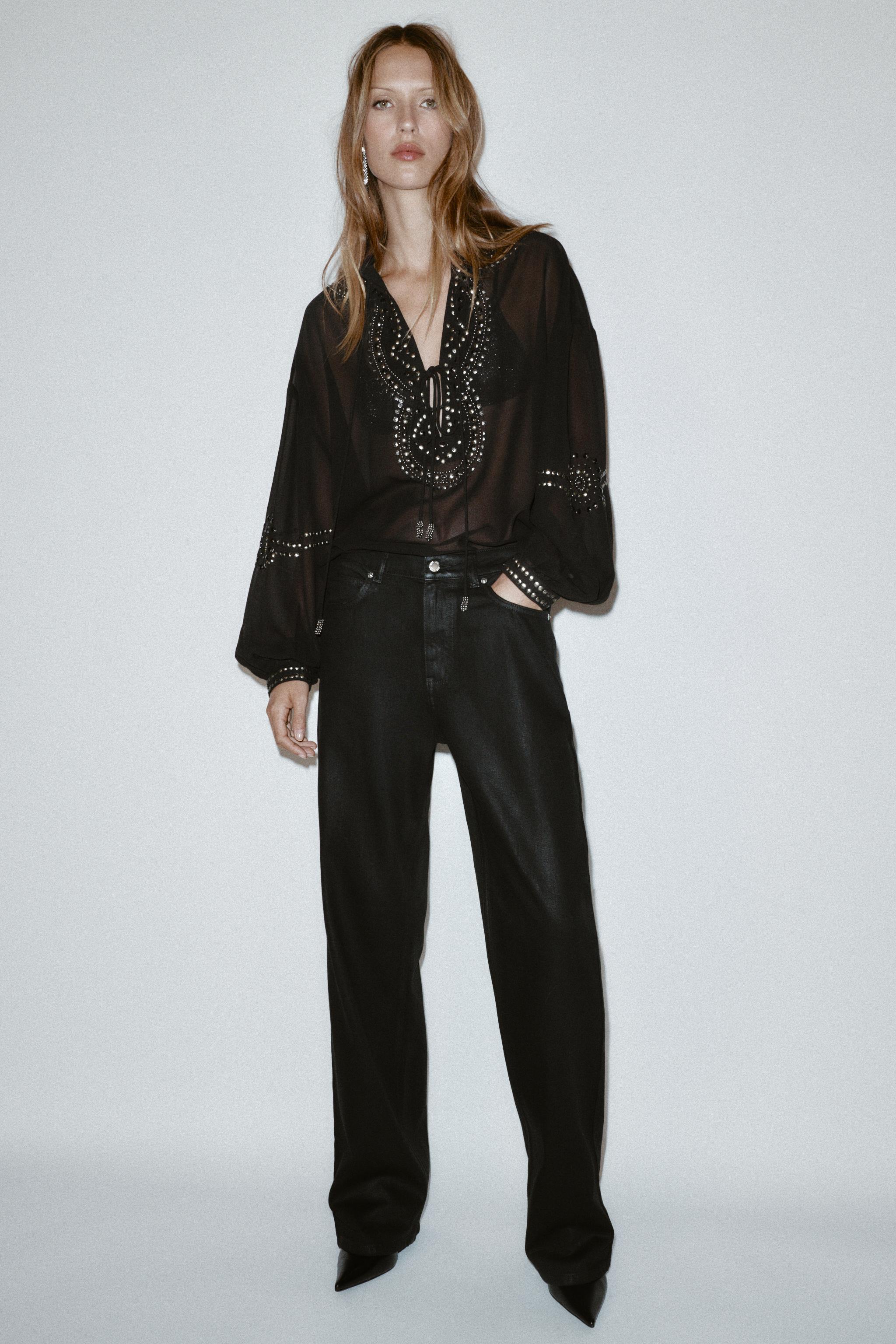 Women's Black Blouses | ZARA United States