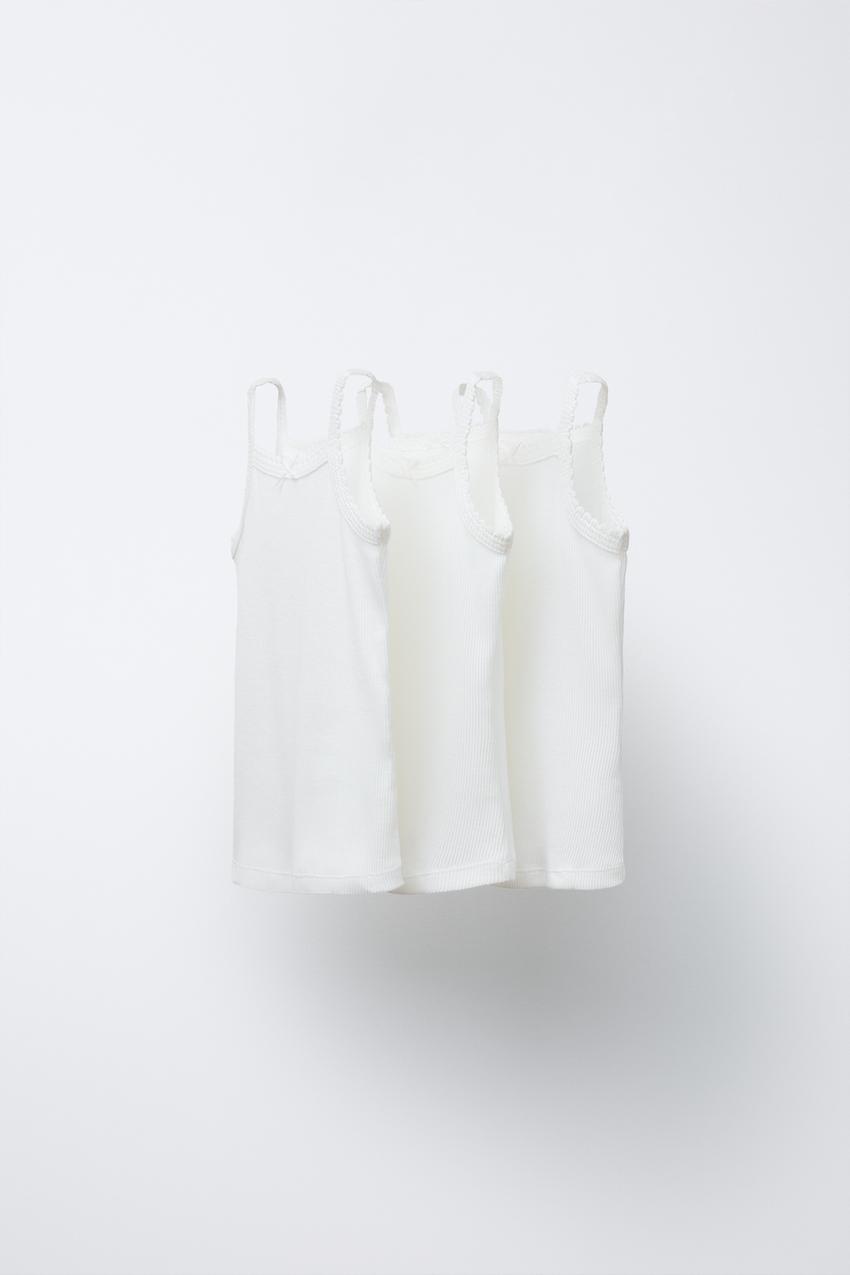 2-6 YEARS/ THREE-PACK OF RIBBED TANK TOPS